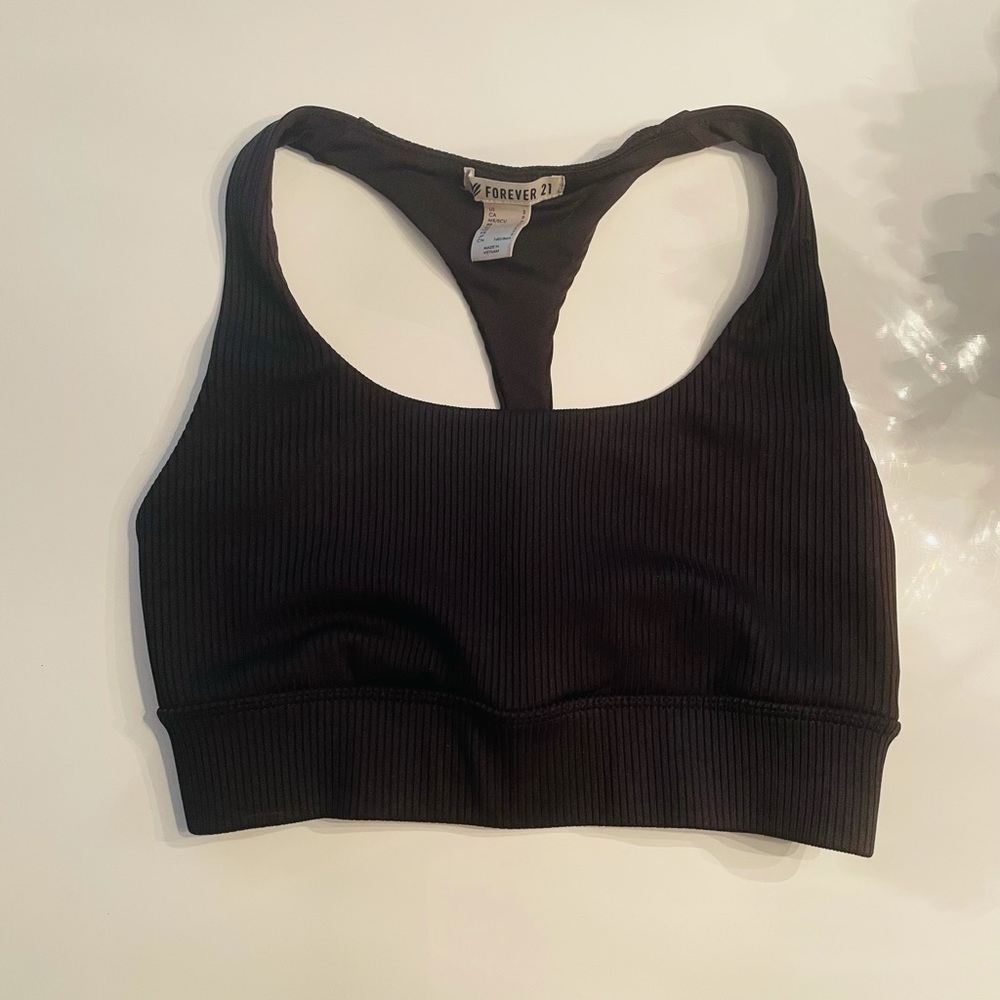 Forever 21 Black Sports Bra